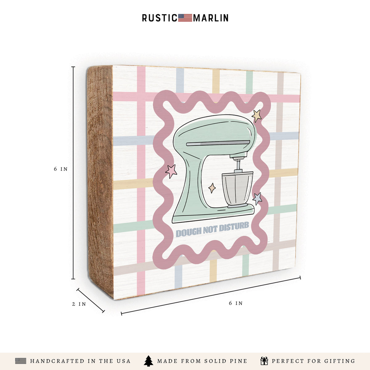 Dough Not Disturb Block Sign