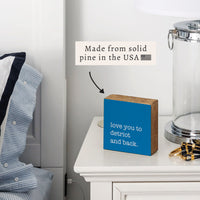 Love You To De-Troit Block Sign