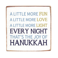 Hanukkah Block Sign