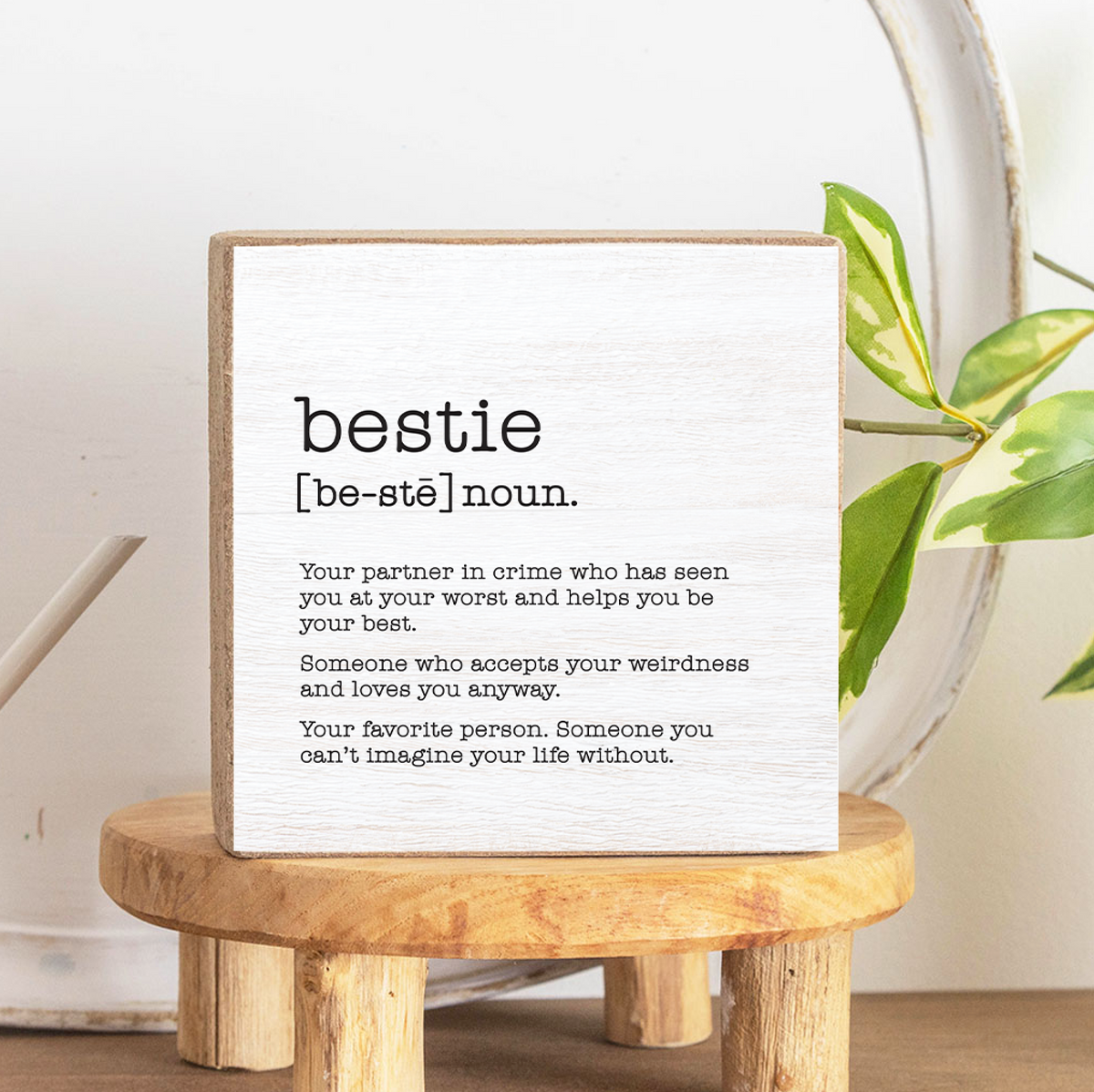 Bestie Definition Block Sign