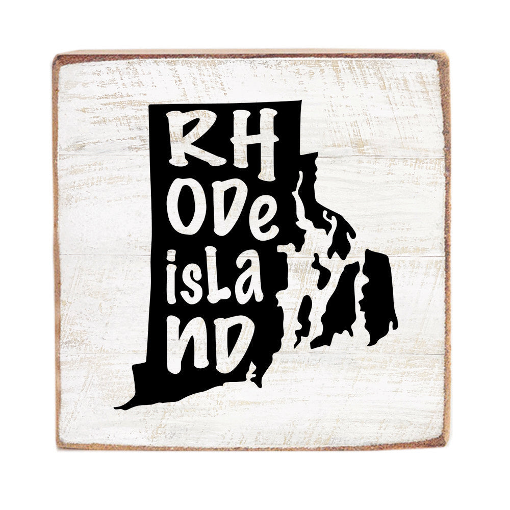 Rhode Island Block Sign
