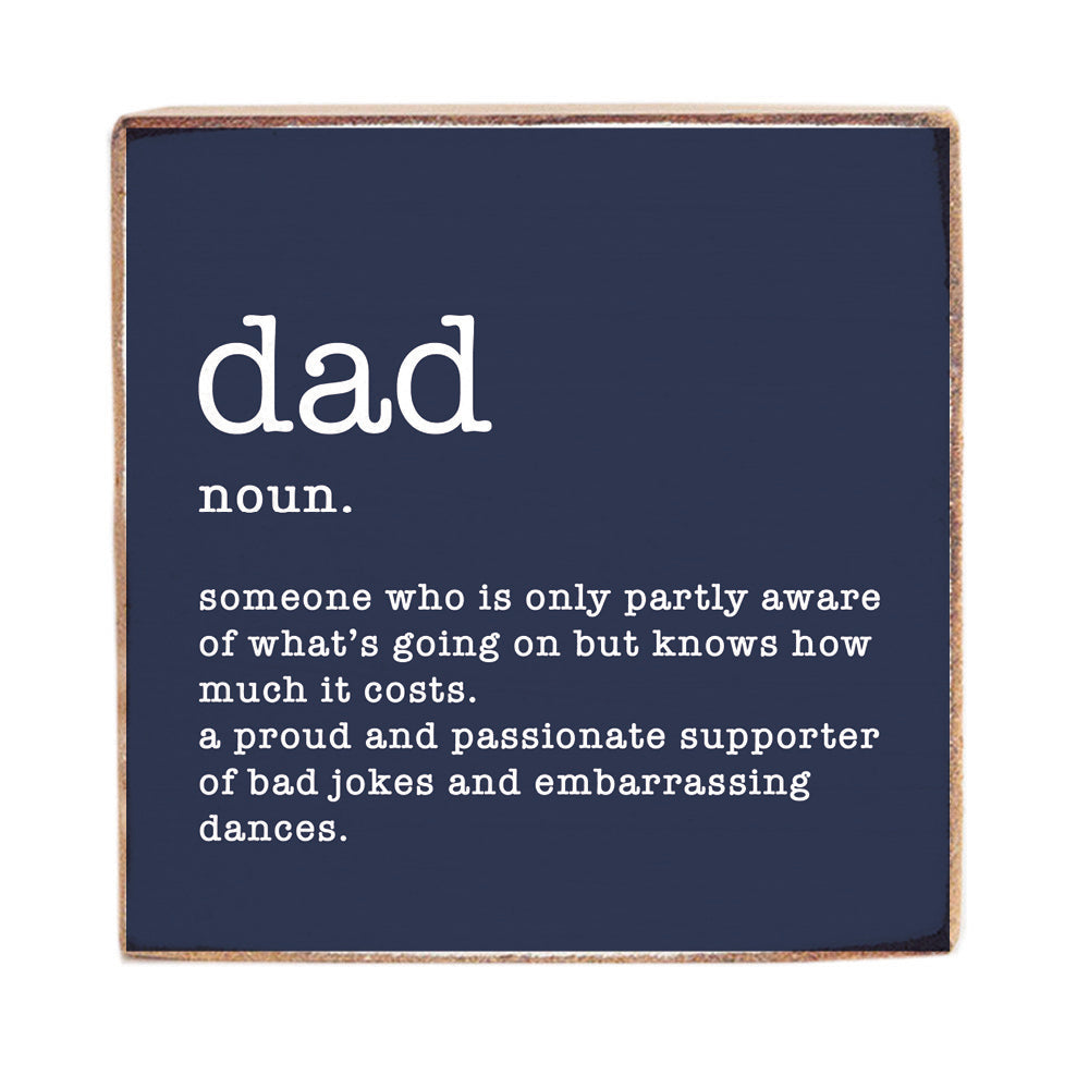 Dad Definition Block Sign