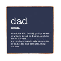 Dad Definition Block Sign