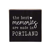 The Best Memories Square Block Sign