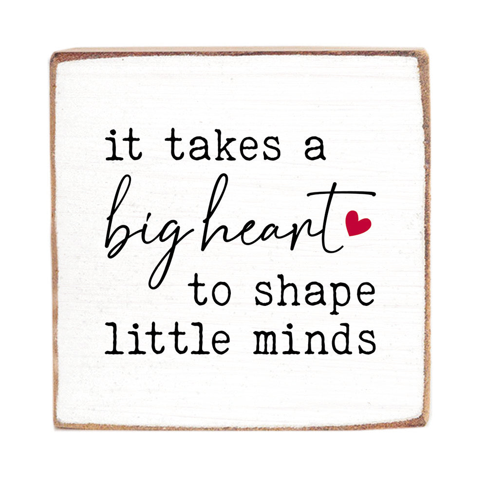 Big Heart Block Sign