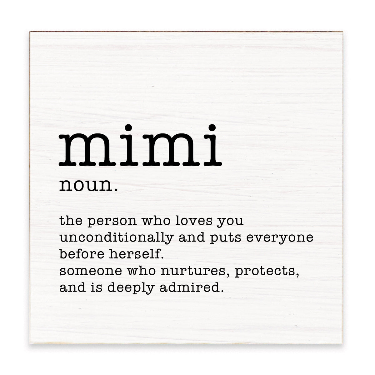Mimi Definition Block Sign