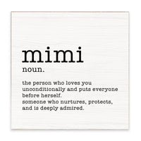 Mimi Definition Block Sign