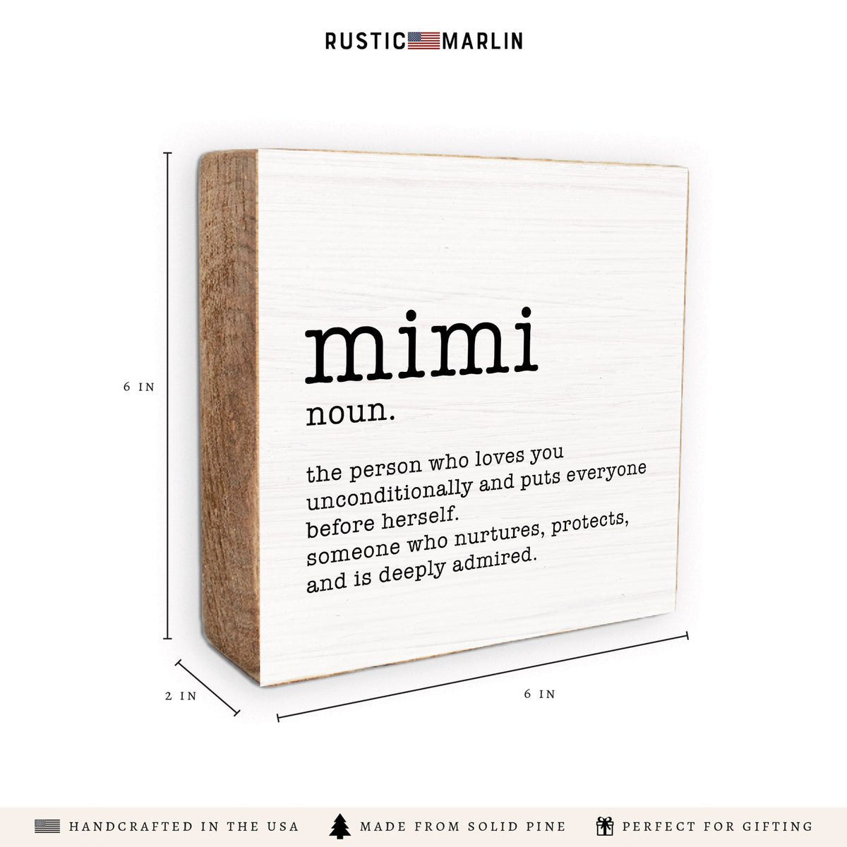 Mimi Definition Block Sign