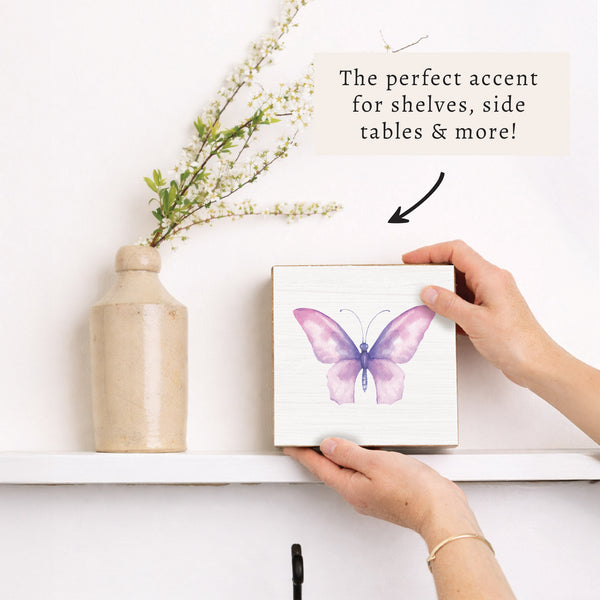 Butterfly Block Sign