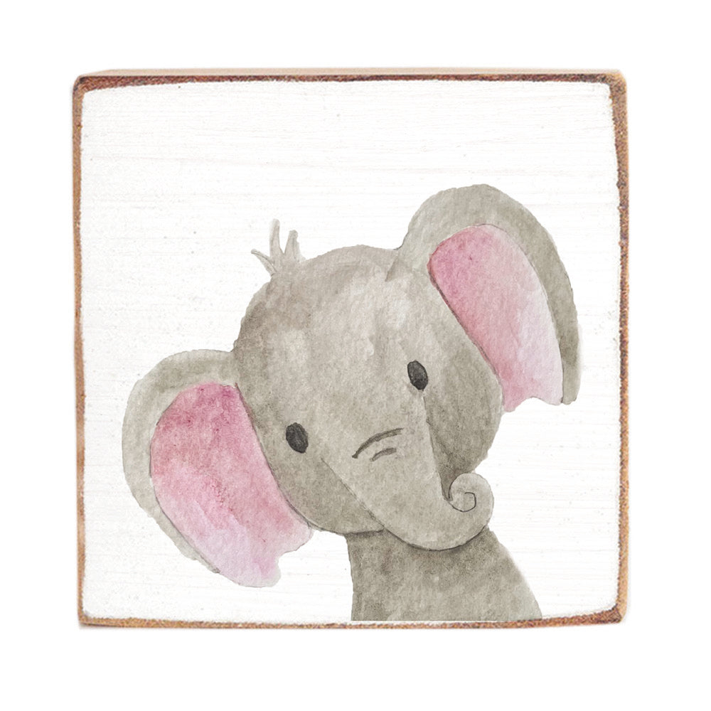 Elephant Block Sign