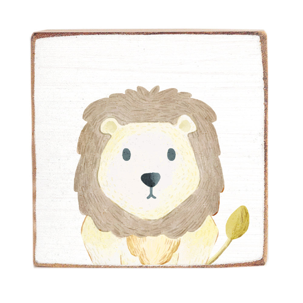 Lion Block Sign