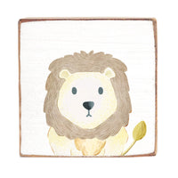 Lion Block Sign