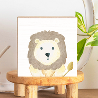 Lion Block Sign
