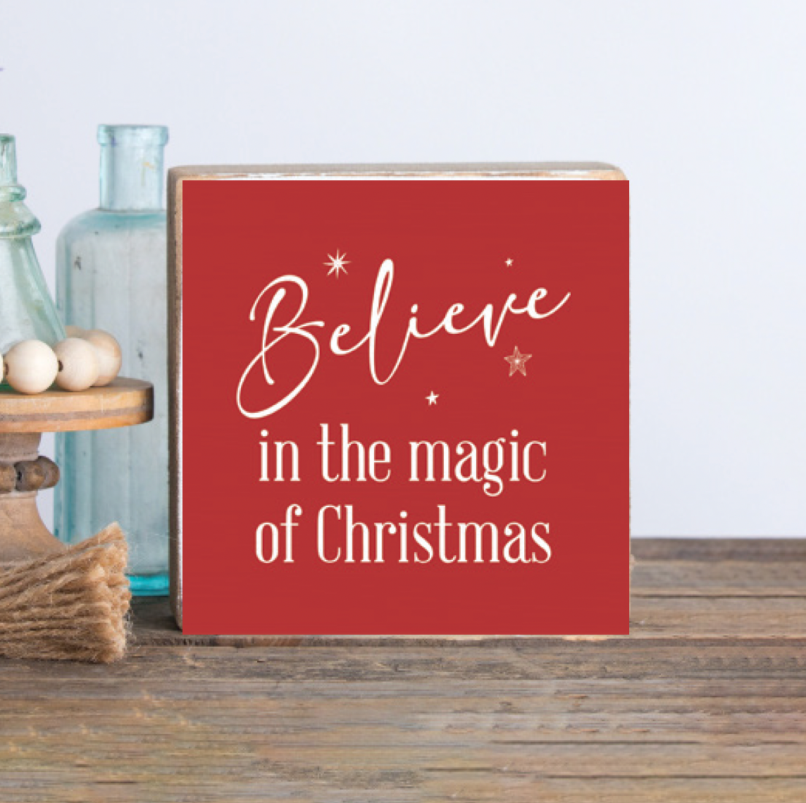 Believe Decorative Wooden Block