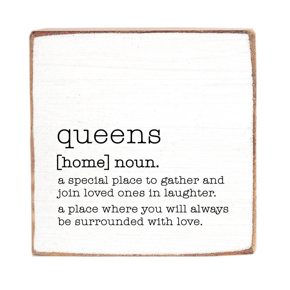 Queens Definition Block Sign