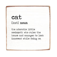 Cat Definition Block Sign