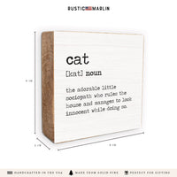 Cat Definition Block Sign