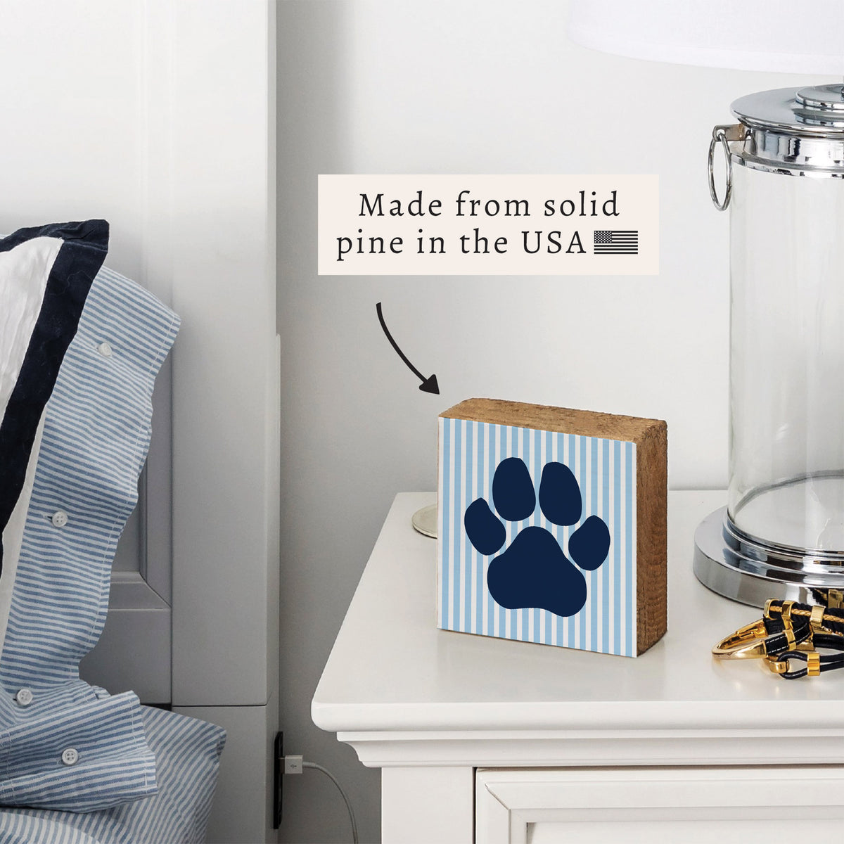 Preppy Paw Block Sign