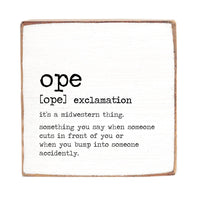 Ope Definition Block Sign