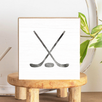 Hockey Block Sign
