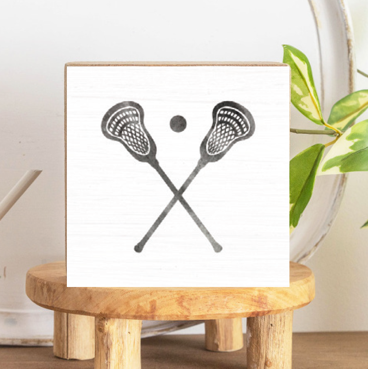 Lacrosse Block Sign