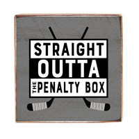 Penalty Box Square Block Sign
