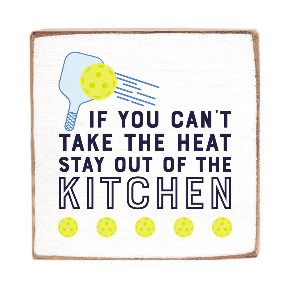 Pickleball Square Block Sign