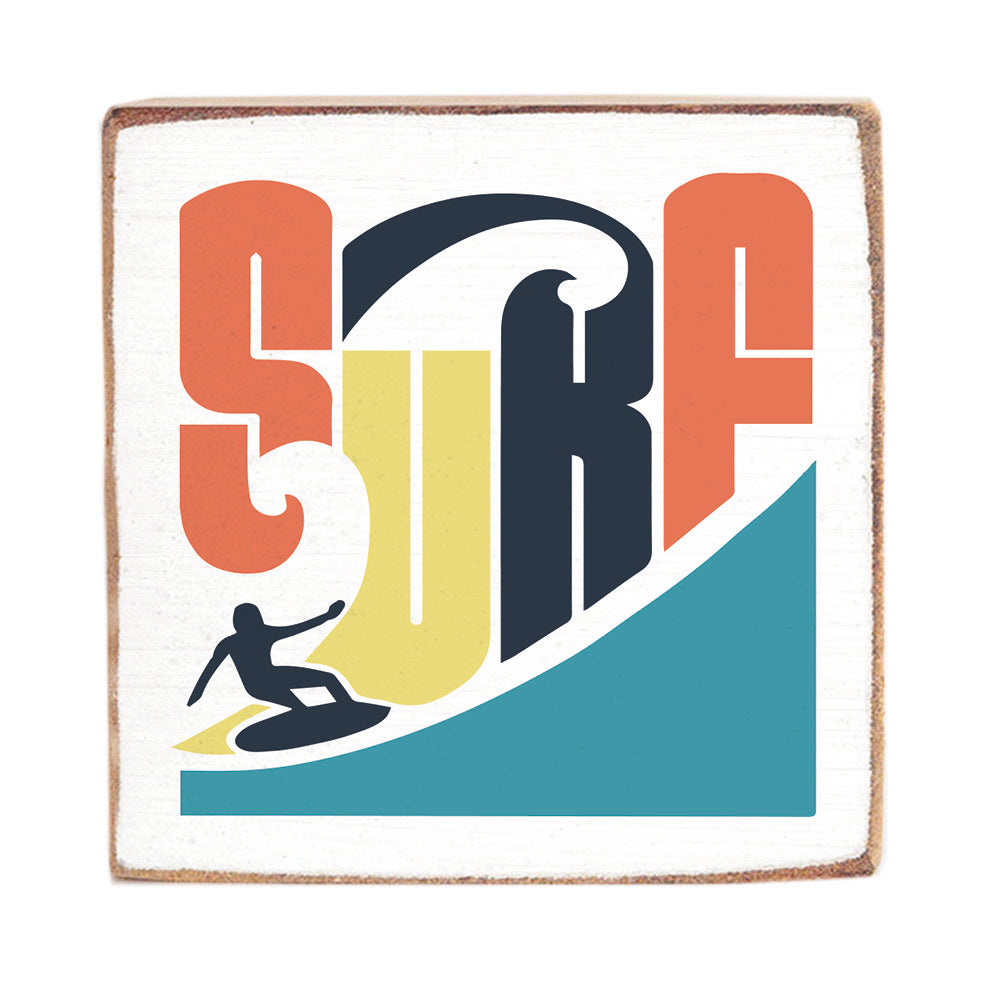 Surf Square Block Sign