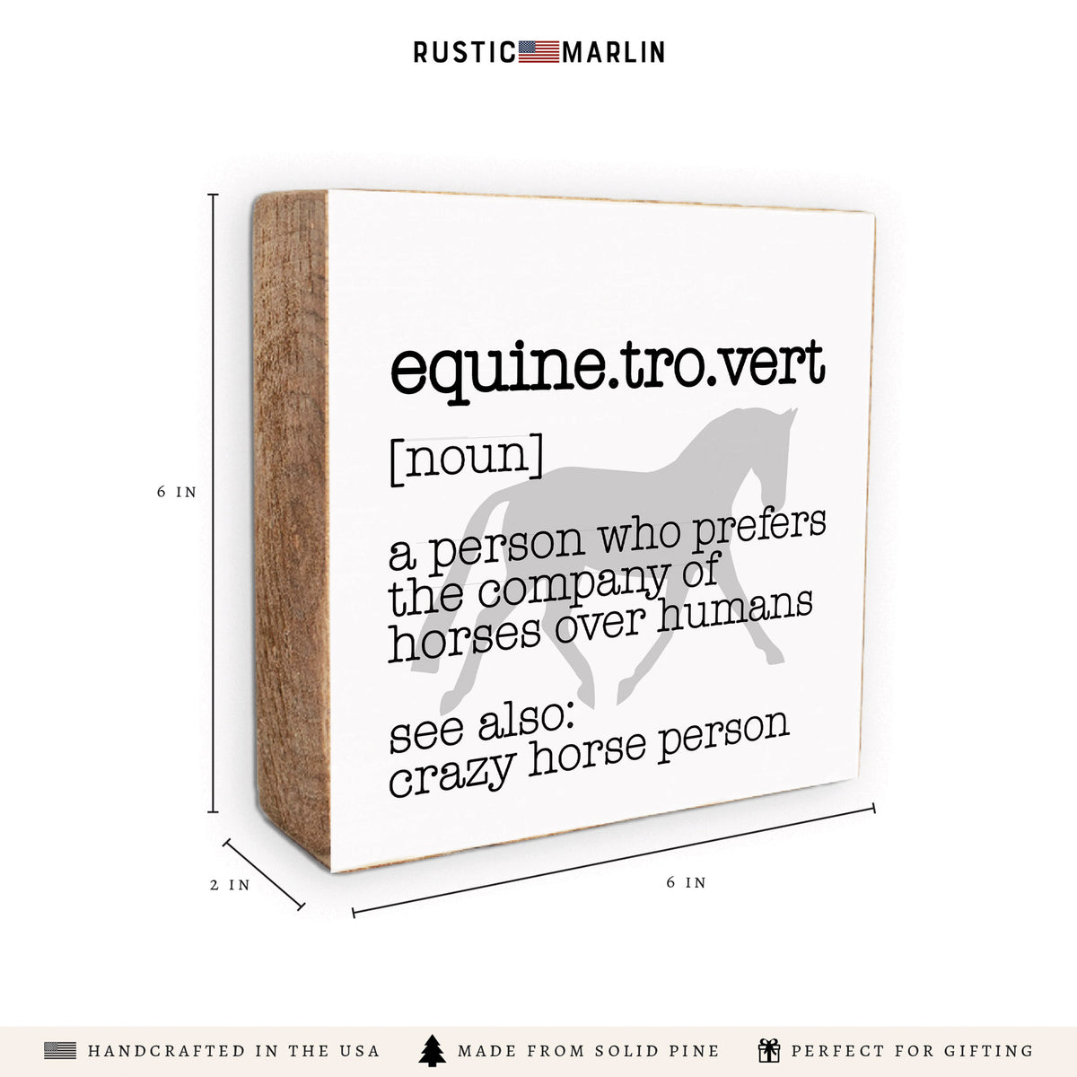 Equinetrovert Block Sign