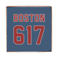Boston 617 Square Block Sign