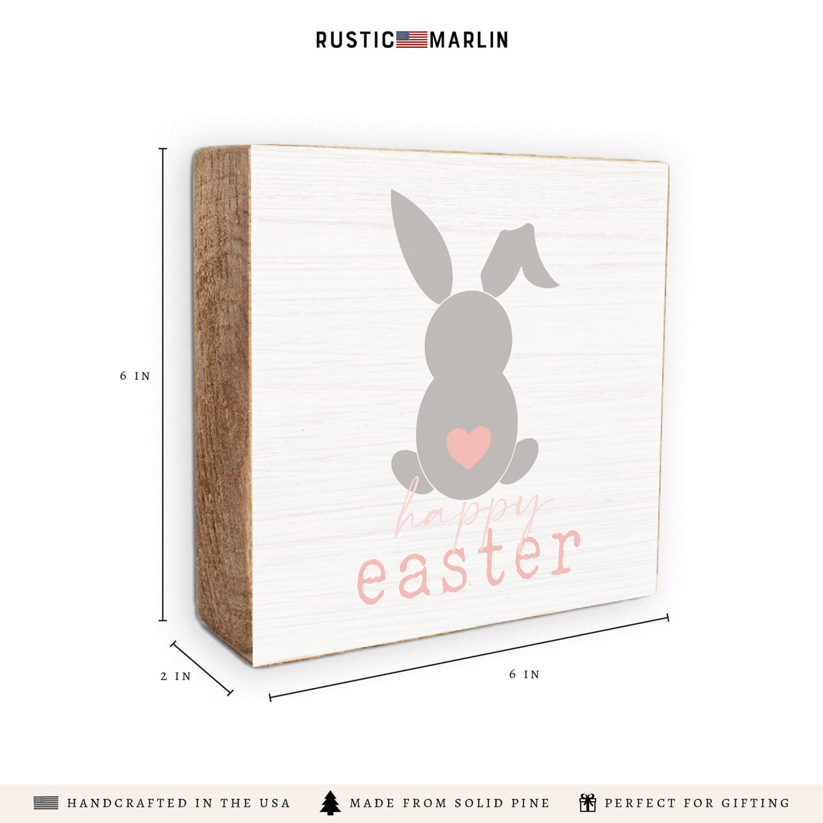 Happy Easter Block Sign