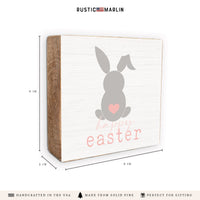 Happy Easter Block Sign