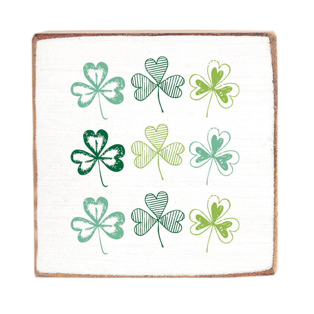 Shamrocks Block Sign