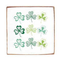 Shamrocks Block Sign