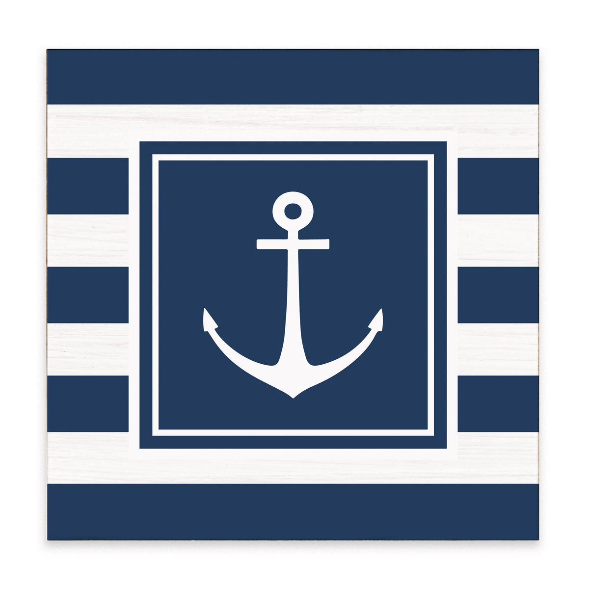 Anchor Stripes Block Sign