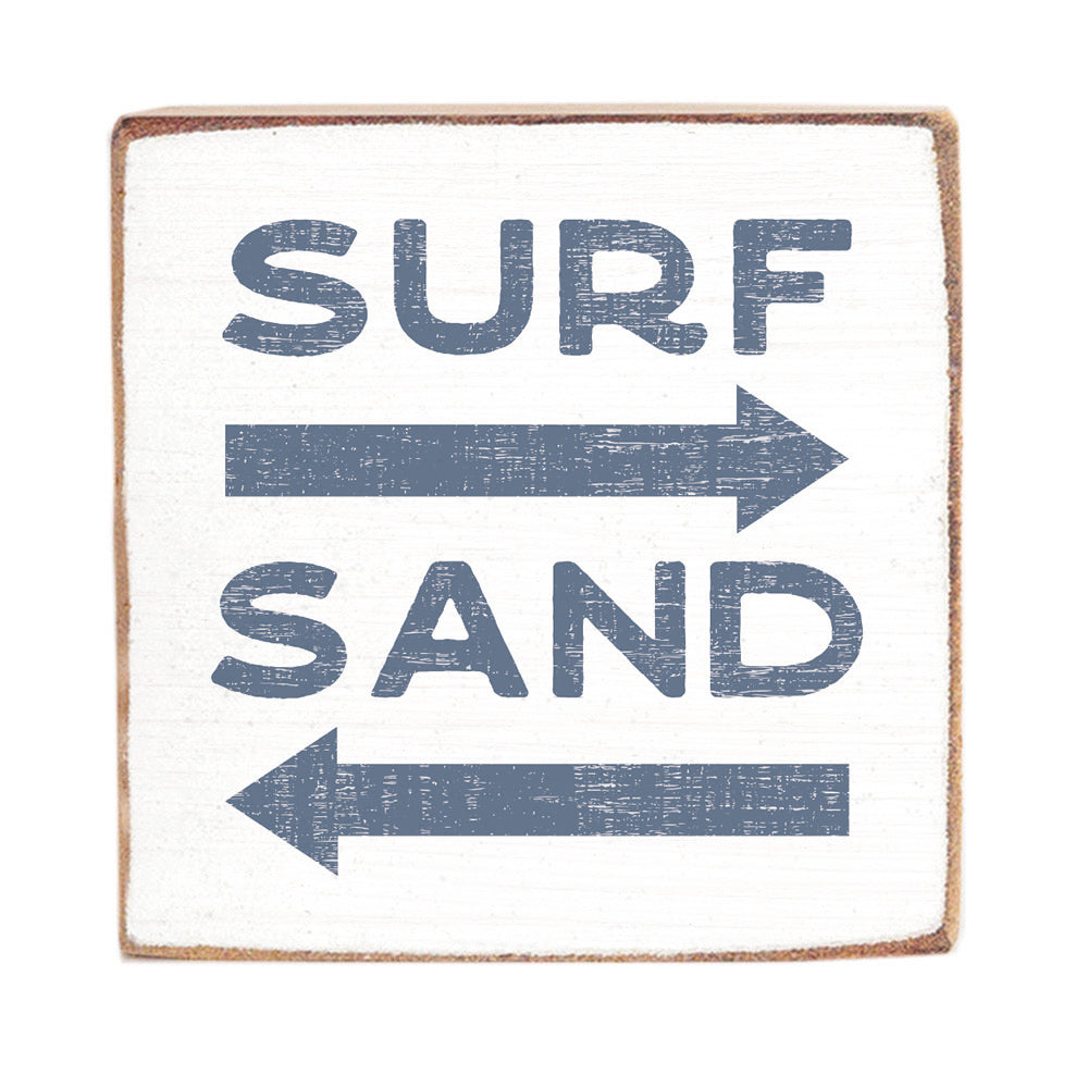 Surf and Sand Block Sign