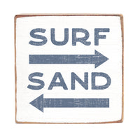 Surf and Sand Block Sign