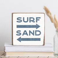 Surf and Sand Block Sign
