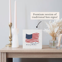 National Anthem Block Sign
