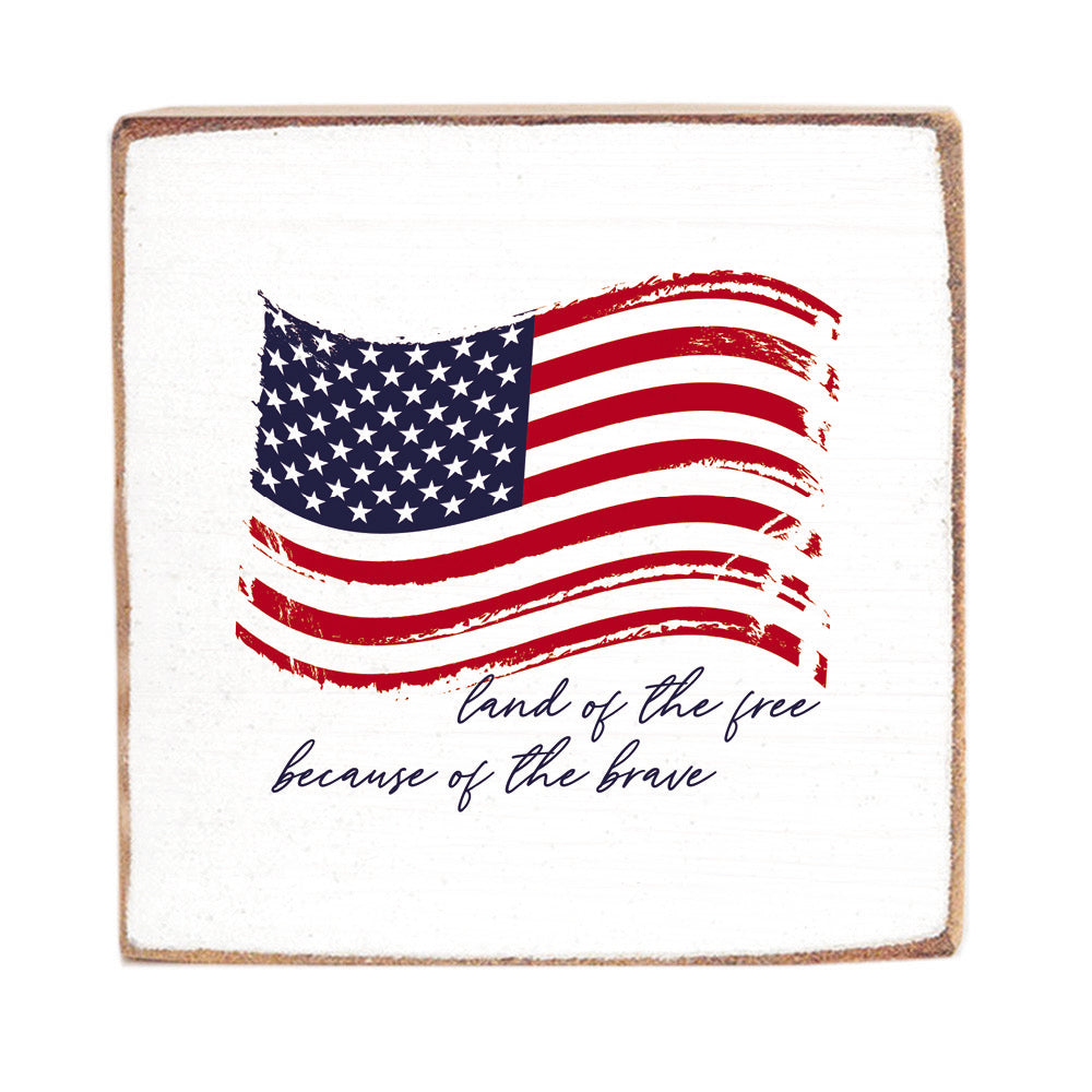 National Anthem Square Block Sign