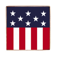 Americana Square Block Sign