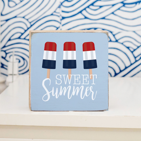 Sweet Summer Block Sign