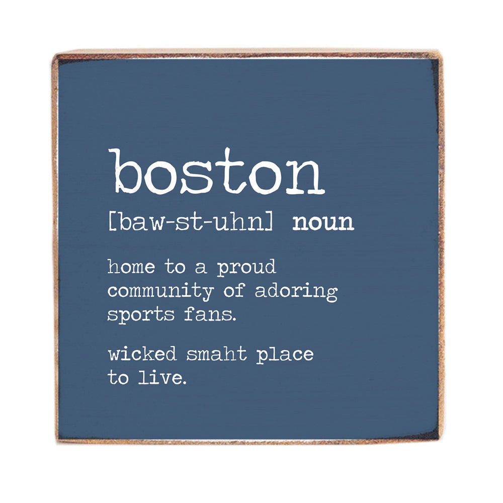 Boston Definition Block Sign