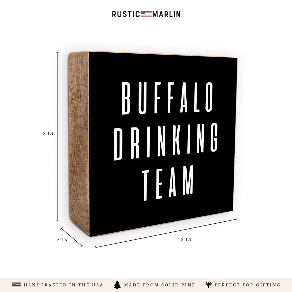 Buffalo Drinking Team Block