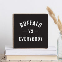 Buffalo VS Square Block Sign