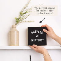 Buffalo Vs Block Sign