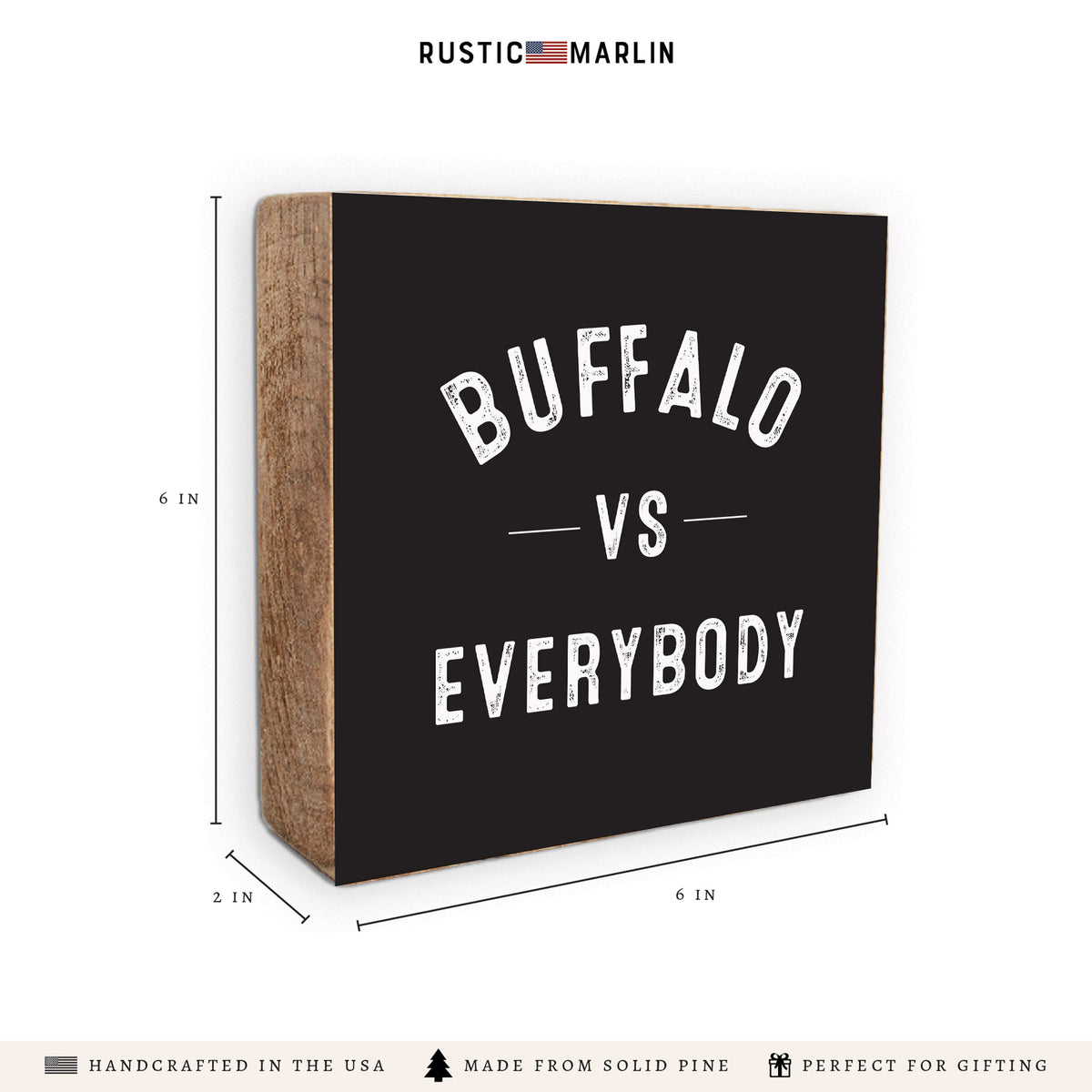 Buffalo Vs Block Sign