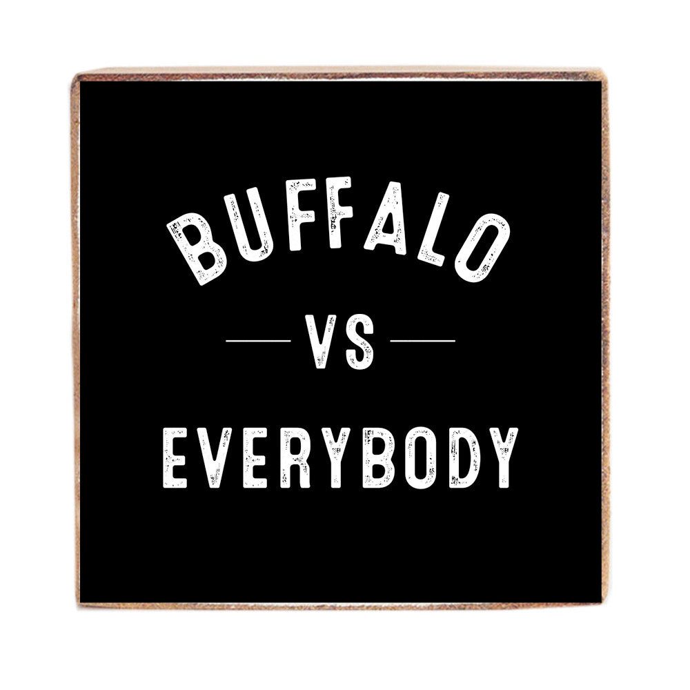 Buffalo VS Square Block Sign