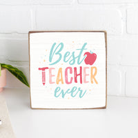 Best Teacher Ever Block