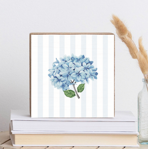 Endless Summer Hydrangea Square Block Sign